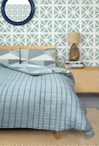 Image 3 of Palm Canyon Drive Duvet Cover Set - High Tide