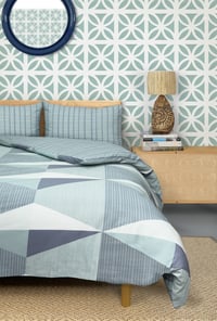 Image 4 of Palm Canyon Drive Duvet Cover Set - High Tide