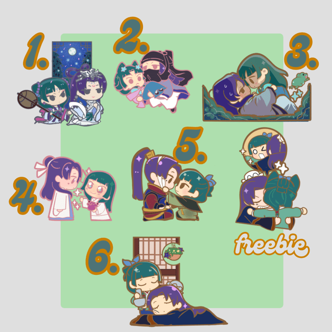 Jinmao S2 Moments Pins