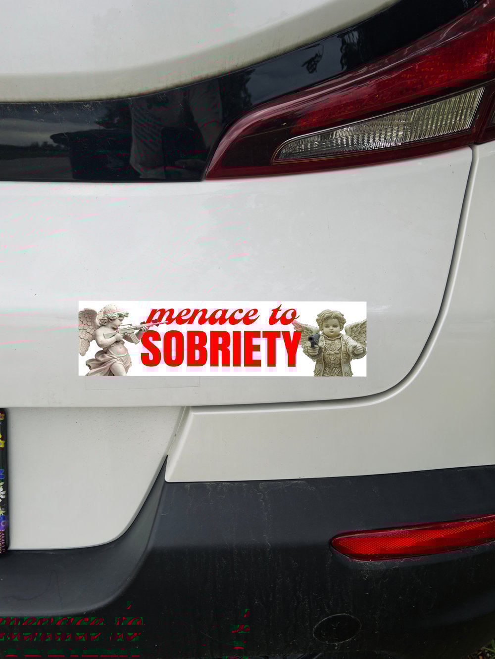 Image of Menace To Sobriety Sticker or Magnet