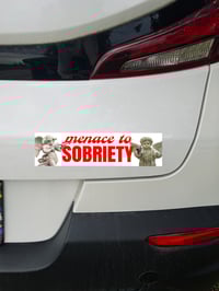 Image 2 of Menace To Sobriety Bumper Sticker - Funny Drinking Humor Car Decal