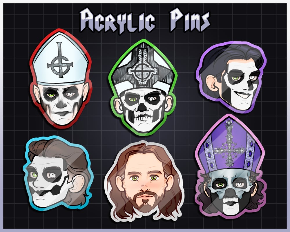 Image of Satanic Pope Pins