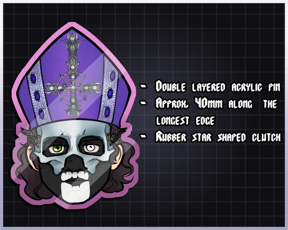 Image of Satanic Pope Pins