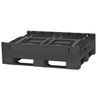 Image 3 of Collapsible Bulk Box (2 Gates) 48 x 40 x 39", Black BC4840392010000