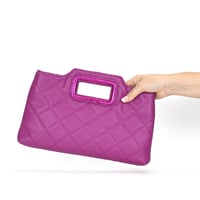 Image 4 of Inc International Concepts Juditth Handle Medium Clutch - Burnished Berry