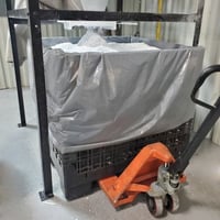 Image 4 of Collapsible Bulk Box (2 Gates) 48 x 45 x 50", Black BC4845502010000