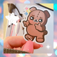 Image 1 of Finger Guns Ber Sticker 3" 