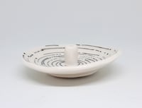 Image 3 of white & black swirly incense holder