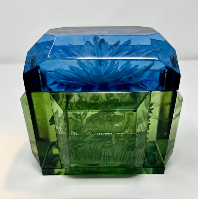 Image of Mini Victorian Lucite Box- Two Toned Version