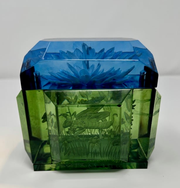 Image of Mini Victorian Lucite Box-  Two Toned Version