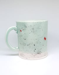 Image 1 of green speckled mug