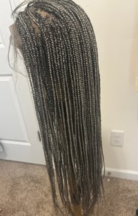 Image 2 of *NEW* KNOTLESS BRAIDED WIG IN SALT AND PEPPER  BY ZIONBELLALUXES