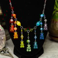 Rainbow Gummy Rosary style necklace
