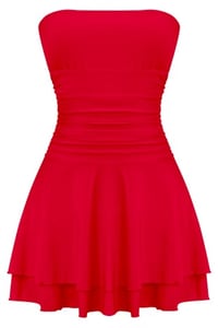 Image 6 of Annabelle mini dress (Red)