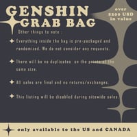 Image 3 of ⭐GENSHIN GRAB BAG