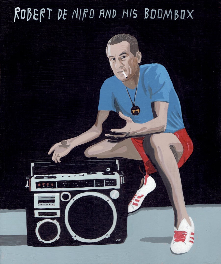 Image of ROBERT DE NIRO AND HIS BOOMBOX
