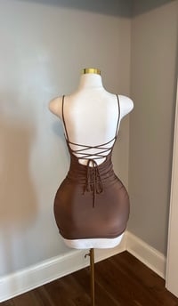 Image 4 of Hazel ruched mini dress
