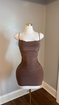 Image 2 of Hazel ruched mini dress