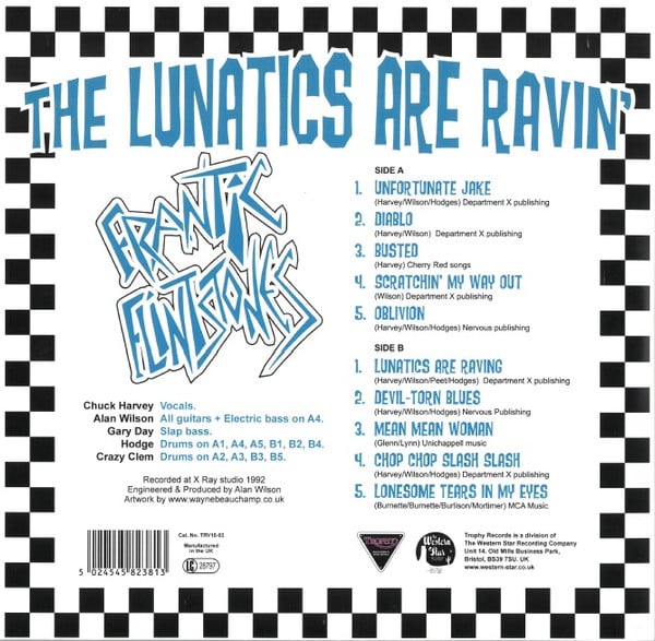 洋楽 FRANTIC FLINTSTONES / RAVIN' WITH ..... Frantic Flintstones – Lunatics Are Ravin' (10