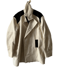 Image 1 of CANVAS & LEATHER COAT