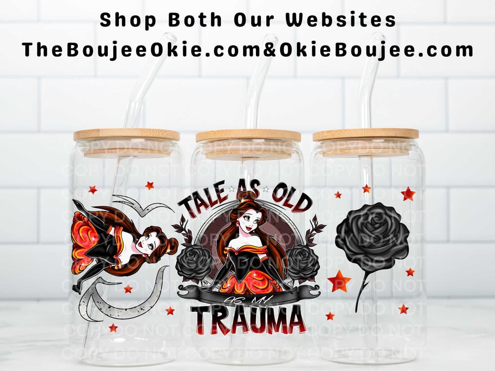 Image of Princess Belle Uv Dtf Wrap Double Sided    W0859