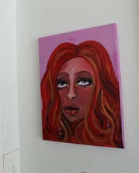 Image 2 of "Little Miss Re(a)d" Original Acrylic Painting