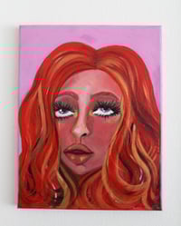 Image 4 of "Little Miss Re(a)d" Original Acrylic Painting