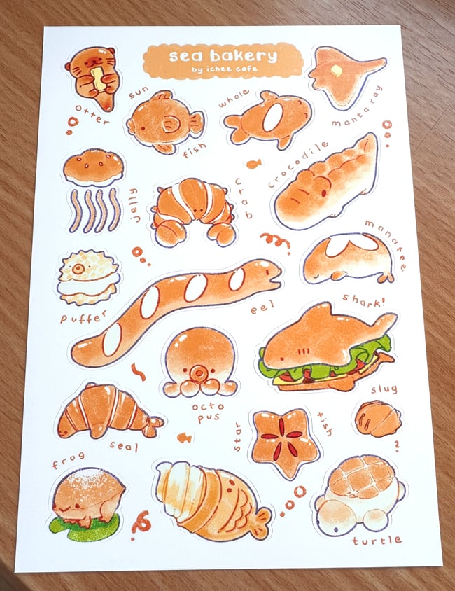 Sea Bakery Sticker Sheet