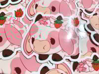 Image 1 of Pink Cow Sticker