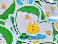 Goose and Frog Sticker