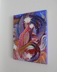 Image 2 of "Lepidoptera" Abstract 9x12 Textured, Acrylic Painting