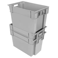 Image 2 of 24 x 16 x 16 Solid Stack and Nest Container SKU: SN241616002