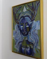 Image 5 of "Daughter of the Deep Wood" Framed Original