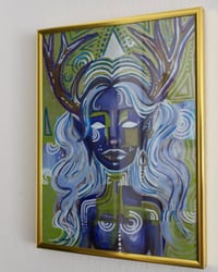 Image 2 of "Daughter of the Deep Wood" Framed Original