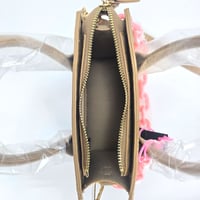 Image 8 of Like Dreams Kenzie Chain Croc Faux Leather Mini Crossbody Bag - Nude
