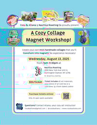 Image 2 of A Cozy Collage Magnet Workshop