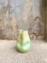 Image 1 of vase (melty green)