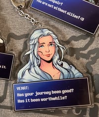 Image 3 of FFXIV Dialogue Chatbox Acrylic Keychain Charm