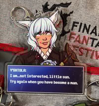 Image 4 of FFXIV Dialogue Chatbox Acrylic Keychain Charm