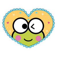 Image 1 of Keroppi Heart Sticker