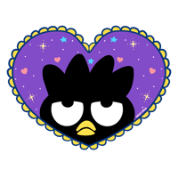 Image 1 of Badtz-Maru Heart Sticker
