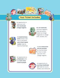 Image 3 of A Cozy Collage Magnet Workshop