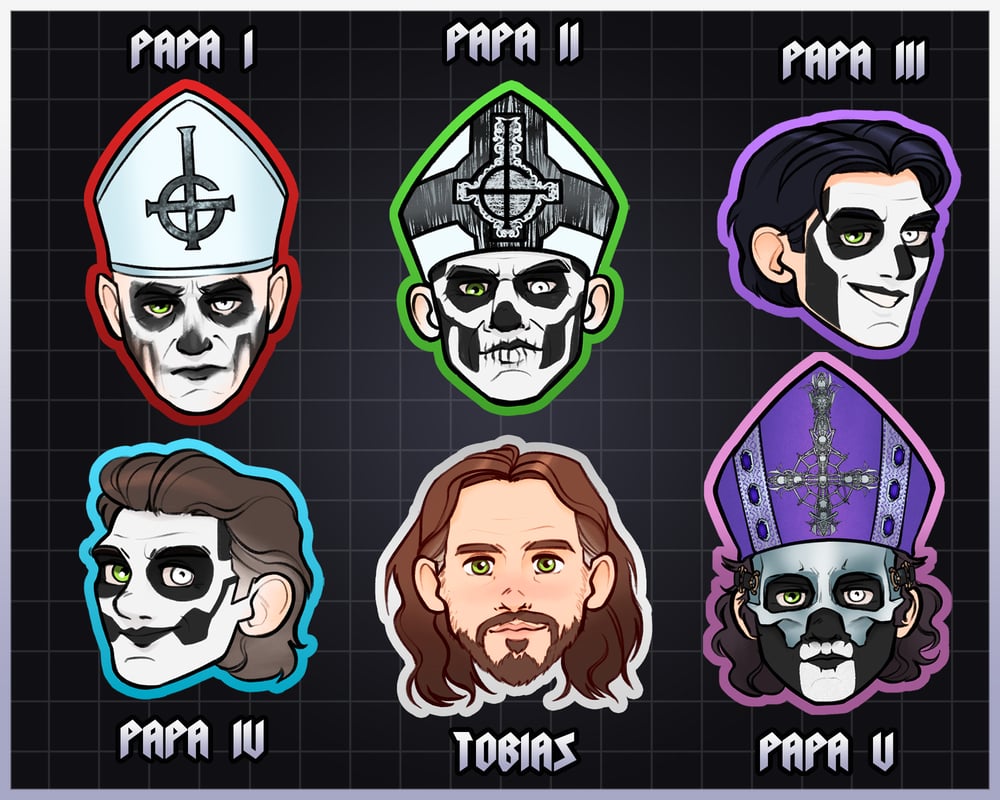Image of Satanic Pope Pins