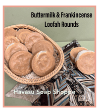 Image 1 of Buttermilk & Frankincense - Loofah Rounds