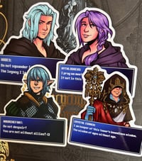 Image 3 of FFXIV Dialogue Chatbox 3" Stickers