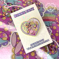 Image 2 of Pastel Glitter Mr Blobby Pin