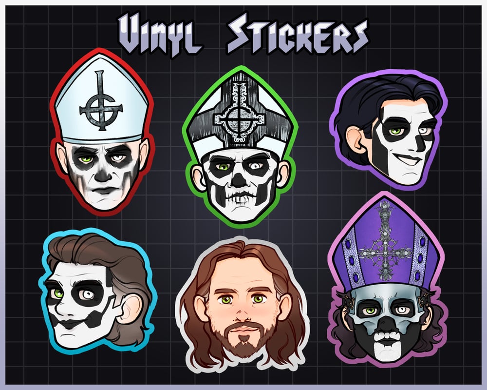 Image of Satanic Pope Stickers