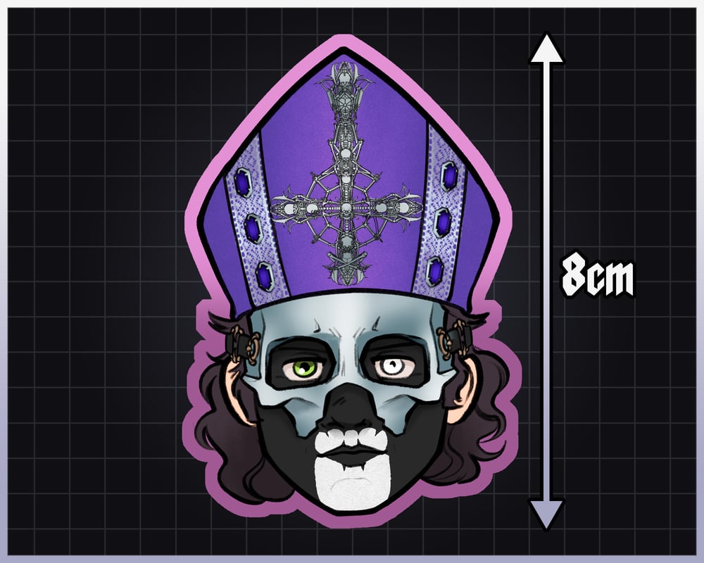 Image of Satanic Pope Stickers