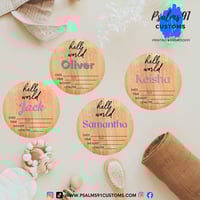 Image 2 of Baby Monthly Milestone Rounds and Stat Sign