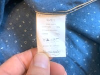 Image 8 of Shuttle Notes indigo dyed paisley pattern shirt, made in Japan, size L (fits M)